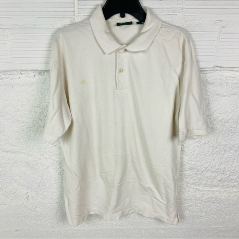 Outer banks Classic White cotton Polo Shirt for Men size XL